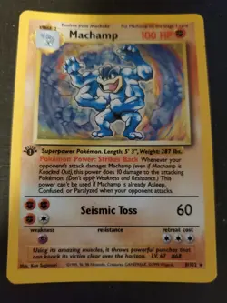 Machamp 008/102 Deck Exclusives Holo MP Pokemon First Edition - Image 3