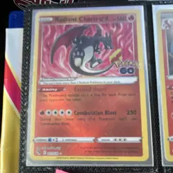 Pokemon Radiant Charizard Radiant Rare Holo 011/078 Pokemon GO 160 HP - Image 1