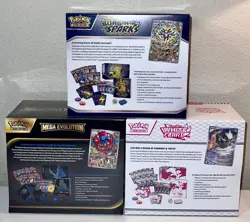 Pokemon Mega Evolution Elite Trainer Box ETB, White Flare, Surging Sparks ETB - Image 3