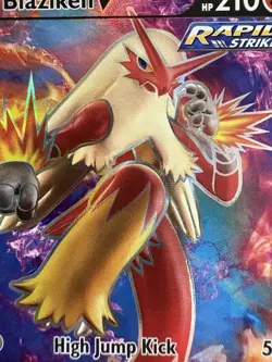 Blaziken V Pokemon TCG Sword & Shield - Chilling Reign 161/198 Holo Full Art NM - Image 4