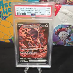 Pokemon Bloodmoon Ursaluna ex 168/131 Sv: Prismatic Evolutions Holo PSA 9 - Image 1