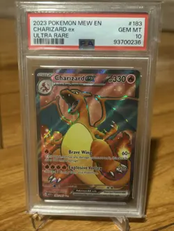 Pokemon 151 CHARIZARD EX 183/165 Ultra Rare Scarlet Violet ENGLISH🔥 PSA 10 🔥 - Image 1