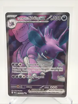 Pokemon TCG Team Rockets Nidoking EX 216/182 Destined Rivals Ultra Rare Full Art - Image 1