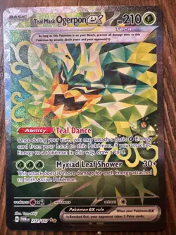 Pokemon TCG Teal Mask Ogerpon EX 211/167 Twilight Masquerade Ultra Rare L@@K! - Image 1