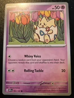 Togepi 083/197 Common Scarlet & Violet: Obsidian Flames Pokemon TCG - Image 1