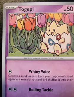 Togepi 083/197 Common Scarlet & Violet: Obsidian Flames Pokemon TCG - Image 2