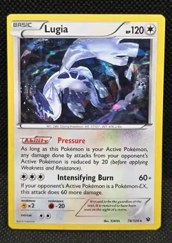 Lugia 78/124 Cracked Ice Holo Fates Collide 2016 Pokemon - Image 1