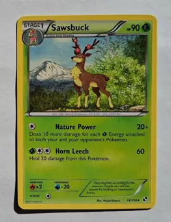Pokemon - Sawsbuck - Black & White 14/114 - Rare - LP - Image 1
