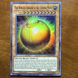 Yu-Gi-Oh! The Winged Dragon of Ra Sphere Mode DUPO-EN045 1st Ed Ultra Rare Foil - Image 1