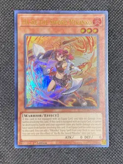 YuGiOh! - Ha-Re the Sword Mikanko Ultra Rare 1st Edition Near Mint - Image 1
