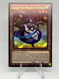 Yugioh! 1x Sanaki the Mikanko Devotee MZMU-EN017 Ultra Rare 1st Ed NM - Image 1