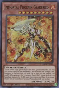 Immortal Phoenix Gearfried - AMDE-EN049 - Super Rare - 1st Edition - Lightly Pla - Image 1