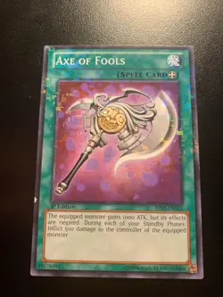 Yu-Gi-Oh! TCG Axe of Fools BP02-EN161 Battle Pack 2 1st Ed - Image 1