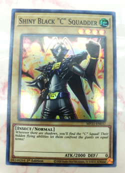 Yugioh - Shiny Black "C" Squadder MP21-EN037 1st Edition Super Rare - NM/M - Image 1