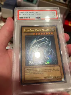 Blue-Eyes White Dragon SDK-001 Unlimited PSA 8 Max Saturation Non-Wavy - Image 5