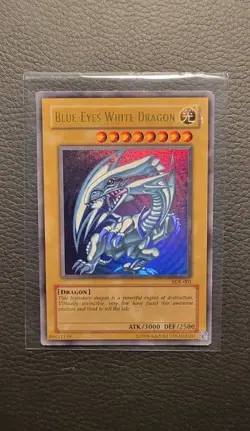 Yu-Gi-Oh! Blue-Eyes White Dragon SDK-001 Kaiba Ultra Rare Holo Eng - Image 1