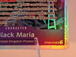 One Piece OP08-074 Black Maria Super Rare - Image 5
