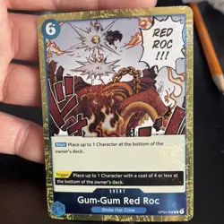 Gum-Gum Red Roc Rare OP04-056 Jolly Roger Foil Premium Booster One Piece TCG - Image 3