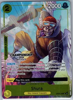 Shura (CS 2024 Celebration Pack) OP05-106 English One Piece Promo Card - NM - Image 1