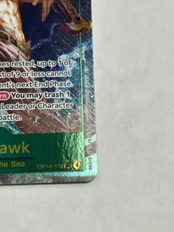 ONE PIECE THE AZURE SEA'S SEVEN DRACULE MIHAWK OP14-119 ALTERNATE ART FOIL - Image 4