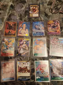 One Piece Tcg Lot Robin Gold Don, Alt arts, Secret Rares, Leaders And More - Image 1