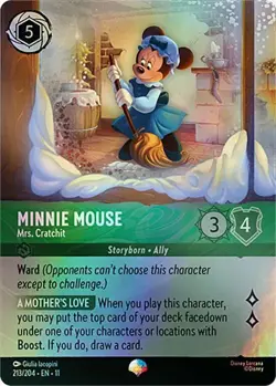 Minnie Mouse - Mrs. Cratchit EPIC 213/204 Winterspell HOLOFOIL Disney Lorcana - Image 1