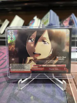 Weiss Schwarz Attack On Titan Vol 2 Thank You... RRR Foil NM - Image 1