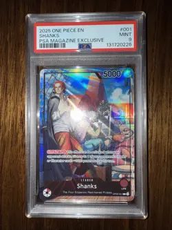 Shanks (2025 PSA Magazine Promo) OP09-001 One Piece Promotion Cards Foil - Image 1
