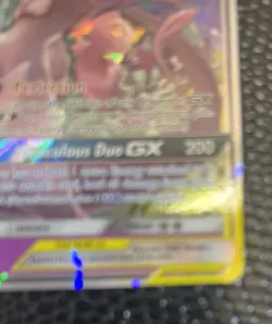 Pokemon Mewtwo Mew Tag Team GX TCG Holo Card Unified Minds 71/236 World Champion - Image 5