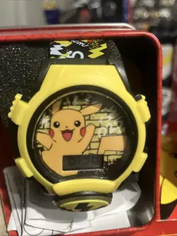 Lot of 5 Items - 3 - 23K Gold Plated Pokemon Trading Cards & 2 Pokemon Watch - Image 2