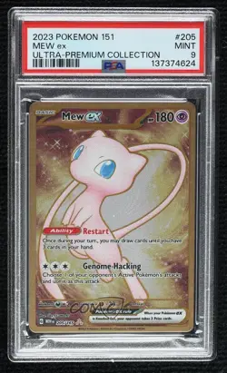 Mew ex (Ultra Premium Collection Metal Card) Pokemon Scarlet & Violet 151 PSA 9 - Image 1