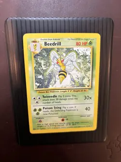 Beedrill Base Set 4th Print 1999-2000 17/102 Rare pokemon - Image 1