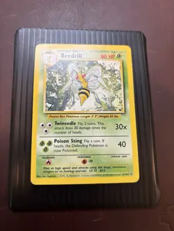 Beedrill Base Set 4th Print 1999-2000 17/102 Rare pokemon - Image 2