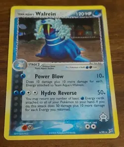 Team Aqua's Walrein 6/95 (Team Magma vs Team Aqua) Holo Vintage Pokemon Card LP - Image 4