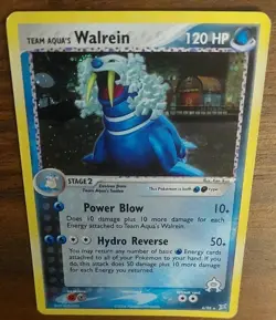 Team Aqua's Walrein 6/95 (Team Magma vs Team Aqua) Holo Vintage Pokemon Card LP - Image 5