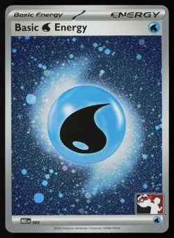 Pokemon Basic Water Energy - (Cosmos Holo) 003 MEE Prize Pack Series 8 - NM - Image 1