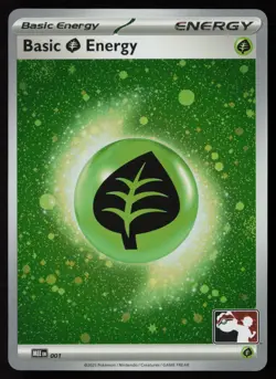 Pokemon Basic Grass Energy - (Cosmos Holo) 001 MEE Prize Pack Series 8 - NM - Image 1