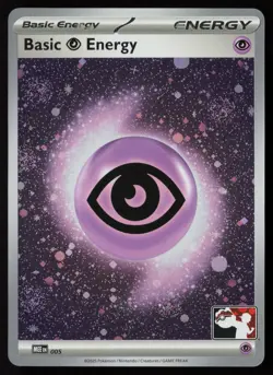 Pokemon Basic Psychic Energy - (Cosmos Holo) 005 MEE Prize Pack Series 8 - NM - Image 1