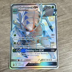 Pokemon Golisopod GX Shiny Holo Rare Full Art Holo 210 HP Hidden Fates SV48/SV94 - Image 1