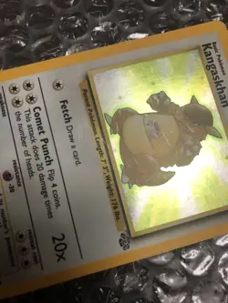 Kangaskhan 05/64 Jungle Holo Pokemon TCG Worn With Scratches - Image 2
