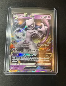 Pokemon Mewtwo GX 39/73 Shining Legends Full Art Ultra Rare Holo 190 HP Basic - Image 1