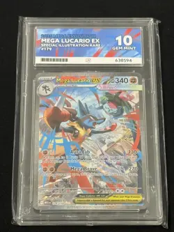 Mega Lucario Ex 179/132 Ace 10 Special Illustration Rare Pokemon TCG - Image 1