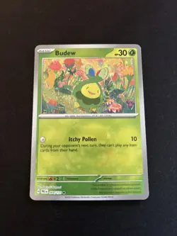 004/131 Budew Poke Ball Holo Pokemon TCG Prismatic Evolutions - Image 1