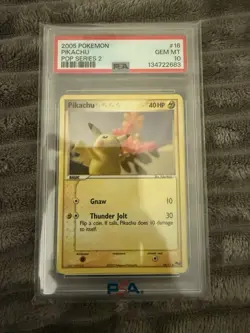 2005 Pokemon Pikachu #16 Pop Series 2 PSA 10 Gem Mint - Image 1