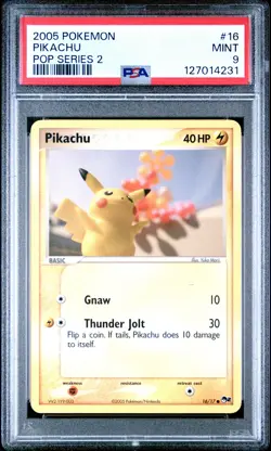 2005 POKEMON POP SER 2 #16 PIKACHU PSA 9 - Image 1