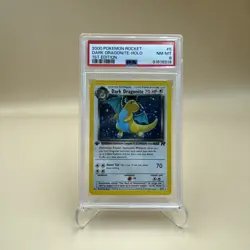 2000 Pokemon Dark Dragonite Team Rocket 1st Edition Holo Rare #5/82 PSA 8 - Image 1