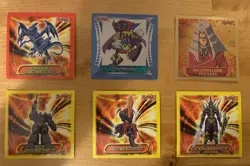Yu-Gi-Oh!Topps Stickers 1996 Lot of 10 New - Pegasus Foil, Time Wizard Foil - Image 1