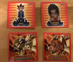 Yu-Gi-Oh!Topps Stickers 1996 Lot of 10 New - Pegasus Foil, Time Wizard Foil - Image 2