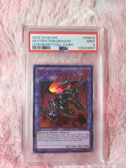 Yu-Gi-Oh Destruction Dragon PSA 9 MINT Legendary Collection Kaiba LC06-EN003 BGS - Image 1