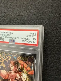 2025 ONE PIECE 3RD ANV TOURNAMENT 3 BROTHERS PACK WINNER PORTGAS D. ACE PSA 10 - Image 4